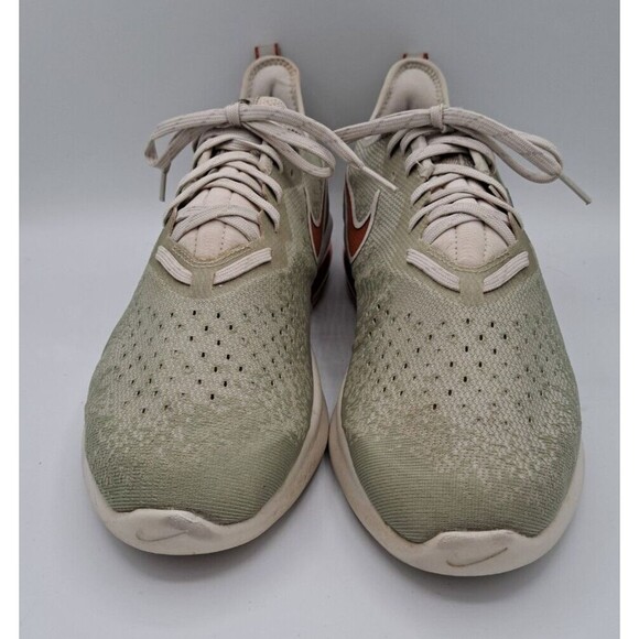 Nike Air Max Sequent 4 Light Bone Fly Knit Gray & Orange Men's 11.5 AO4485-007 - Picture 7 of 16